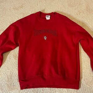 INDIANA UNIVERSITY IU HOOSIERS SWEATSHIRT SIZE LARGE